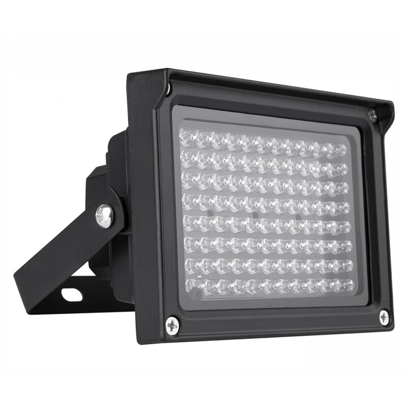 foto del prodotto decdeal lampada ausiliaria a infrarossi a luce infrarossa a led di sorveglianza con luce di riempimento per telecamera a infrarossi da 96 pezzi nera
