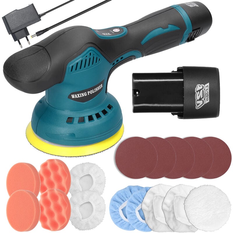 foto del prodotto decdeal lucidatrice eccentrica per auto senza fili 8 marce di velocit lucidatrice automatica elettrica regolabile ceretta multifunzionale per