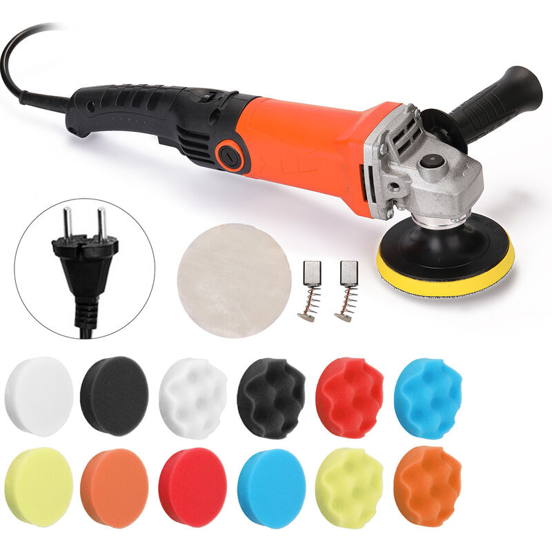 foto del prodotto decdeal lucidatrice per auto elettrica velocit regolabile 1200w 220 volt cerettatrice strumento per lucidare mobili automatici