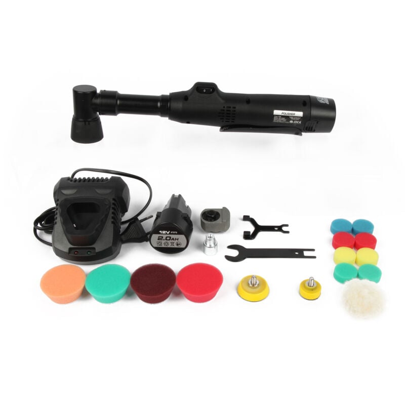 foto del prodotto decdeal lucidatrice per auto portatile mini lucidatrice per auto elettrica kit per lucidatura e ceratura per auto ricaricabile portatile