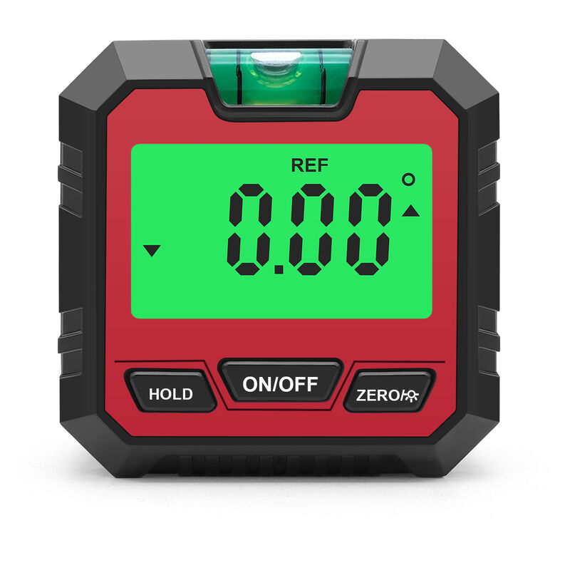 immagine 0 del prodotto decdeal mini inclinometro digitale goniometro inclinometro mirino angolare 3 in 1 misuratore di smusso indicatore di 90 scatola di livello