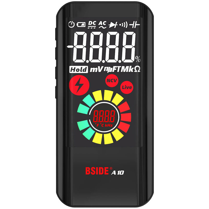 foto del prodotto decdeal multimetro digitale intelligente tester ncv voltmetro misurazione di diodi di frequenza di resistenza di tensione ca cc