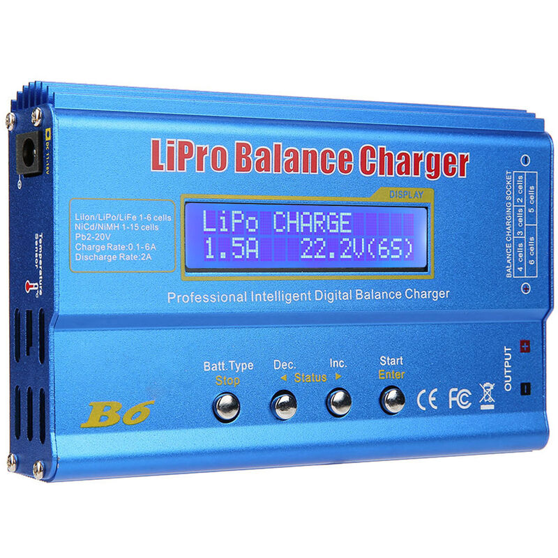 foto del prodotto decdeal nuovo imax b6 lcd digital rc lipo nimh adattatore per caricabatterie con bilanciamento della batteria non incluso