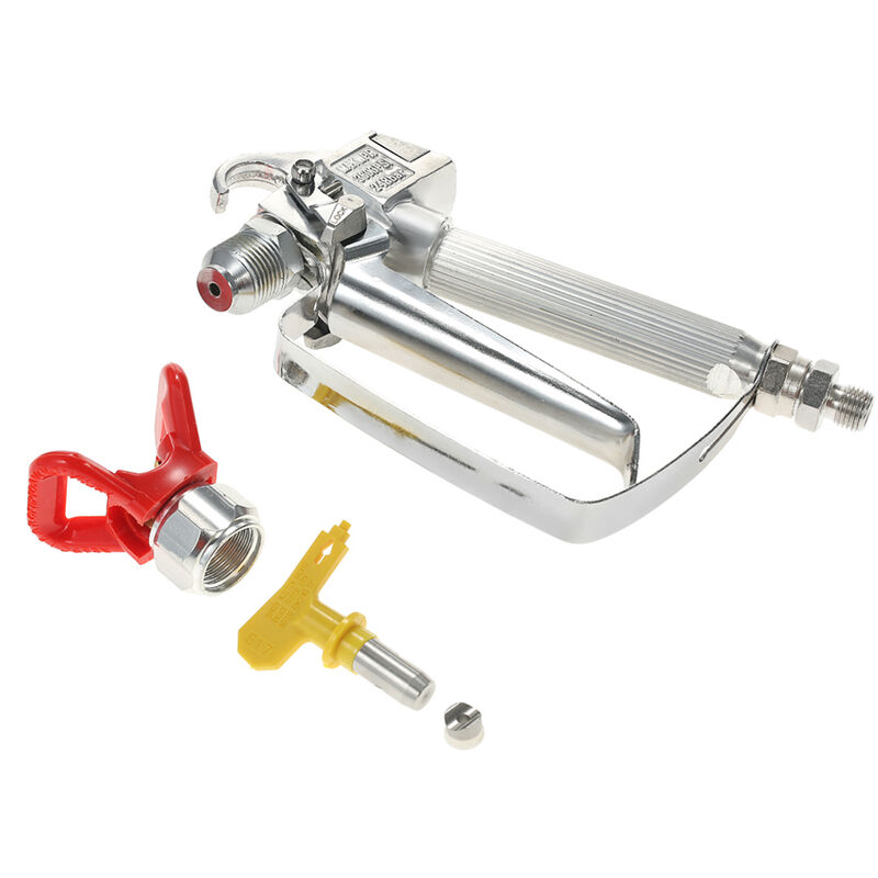 foto del prodotto decdeal pistola per verniciatura airless da 3600 psi base rossa ugello giallo pistola per verniciatura ed emulsione