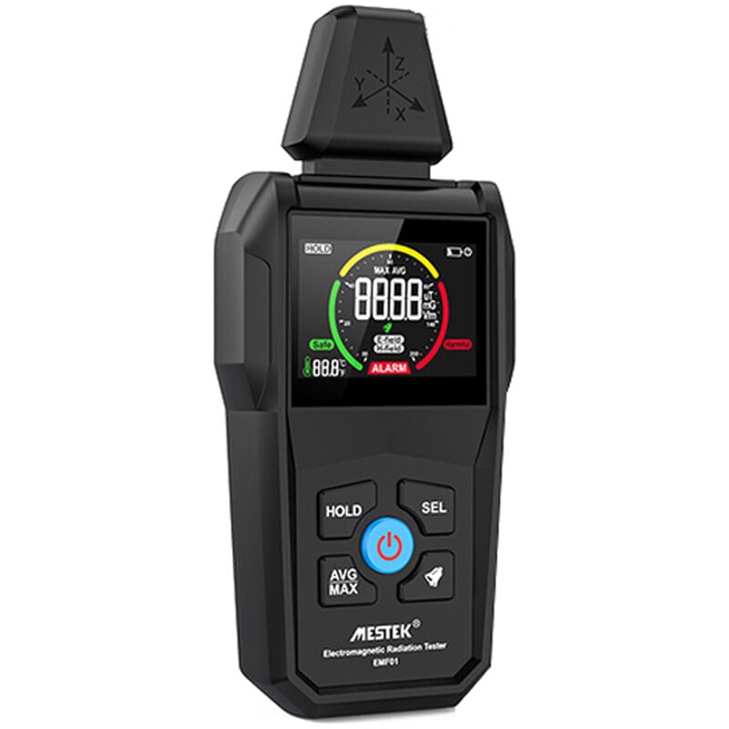 foto del prodotto decdeal rilevatore di radiazioni elettromagnetiche portatile portatile laboratorio domestico tester multifunzione per temperatura e umidit display