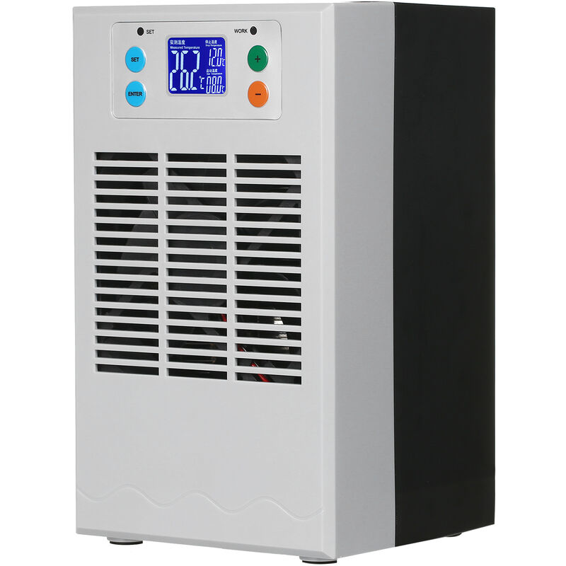 foto del prodotto decdeal riscaldatore e refrigeratore per acquario 100 w 30 l per piccoli acquari, refrigeratore elettronico per acquari a semiconduttore, display