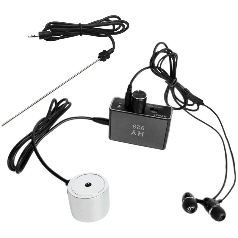 foto del prodotto decdeal sensore rilevatore di perdite per tubi dell acqua kit tester per perdite di tubi per tubi dell acqua con doppia sonda auricolari kit di