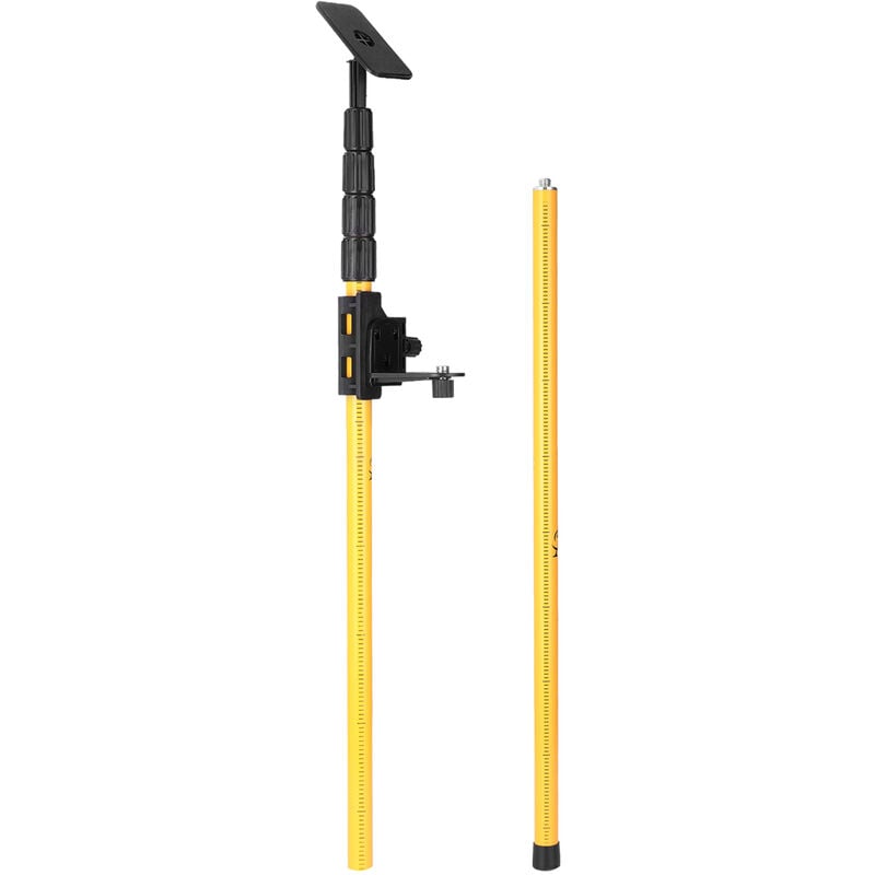 foto del prodotto decdeal supporto per livella a bolla, supporto regolabile in alluminio per asta per controsoffitto, supporto regolabile per livella a bolla con