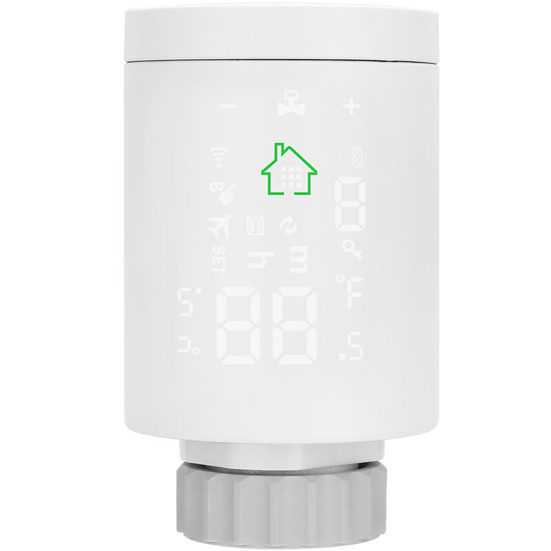 foto del prodotto decdeal tuya zigbee3.0 attuatore per radiatore intelligente regolatore di temperatura per valvola termostatica programmabile controllo vocale