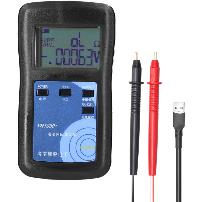foto del prodotto decdeal yr1030 batteria al litio ad alta precisione strumento per test di resistenza interna vero tester di resistenza interna per batteria a 4