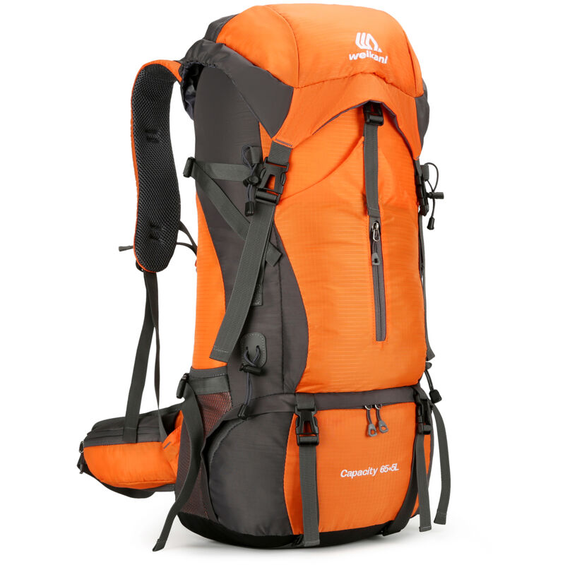 foto del prodotto decdeal zaino resistente all acqua da 70 litri, zaino da campeggio da arrampicata, zaino da viaggio con copertura antipioggia