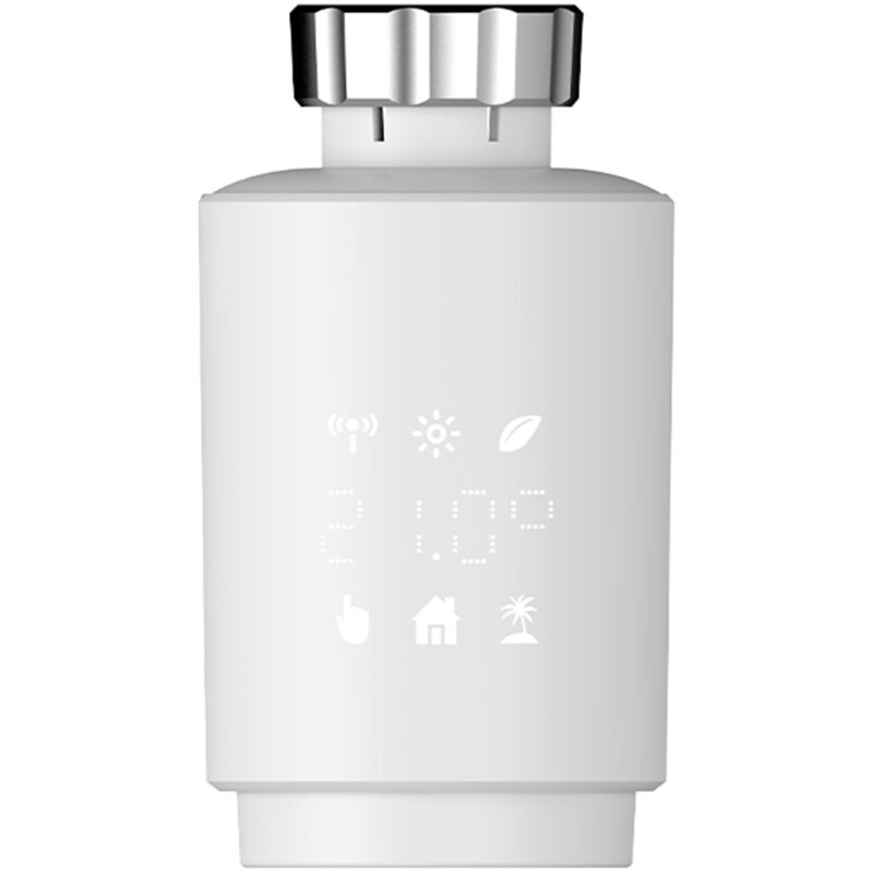 foto del prodotto decdeal zigbee3.0 valvola termostatica per radiatore termostato intelligente regolatore di temperatura programmabile settimanalmente, compatibile