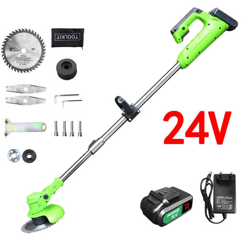 foto del prodotto decespugliatore a batteria con batteria da 24 v 8000 mah