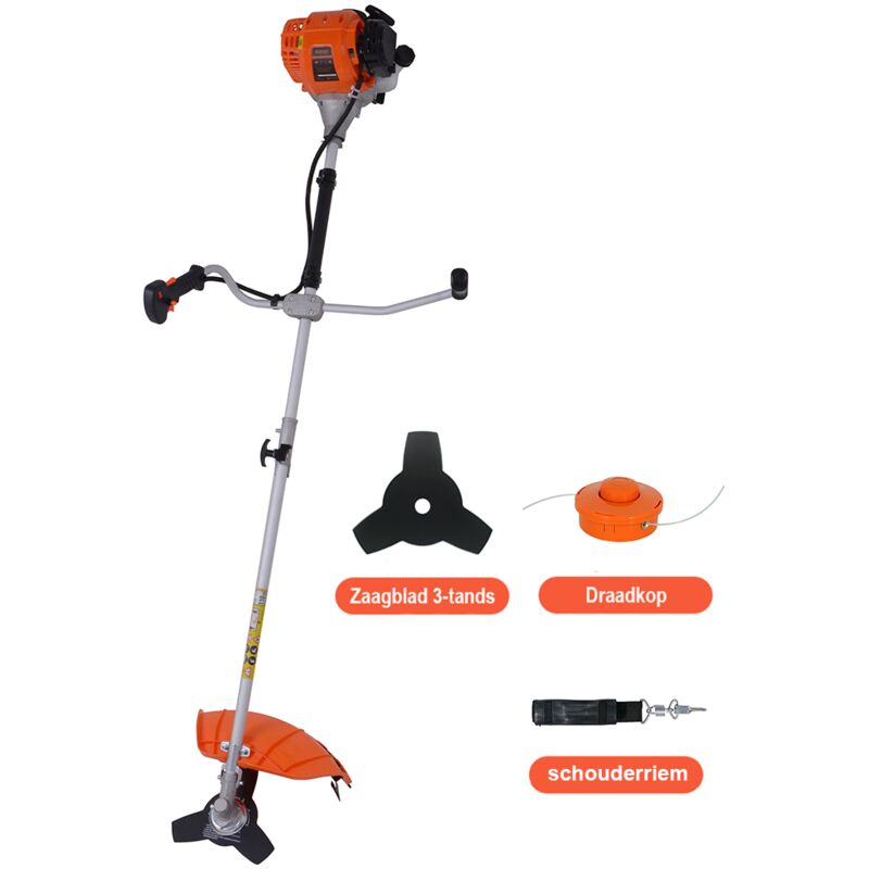 foto del prodotto decespugliatore a scoppio tagliaerba tosaerba 52 cm , figlio 2.4mm + 3 lame (3/4/8 denti)