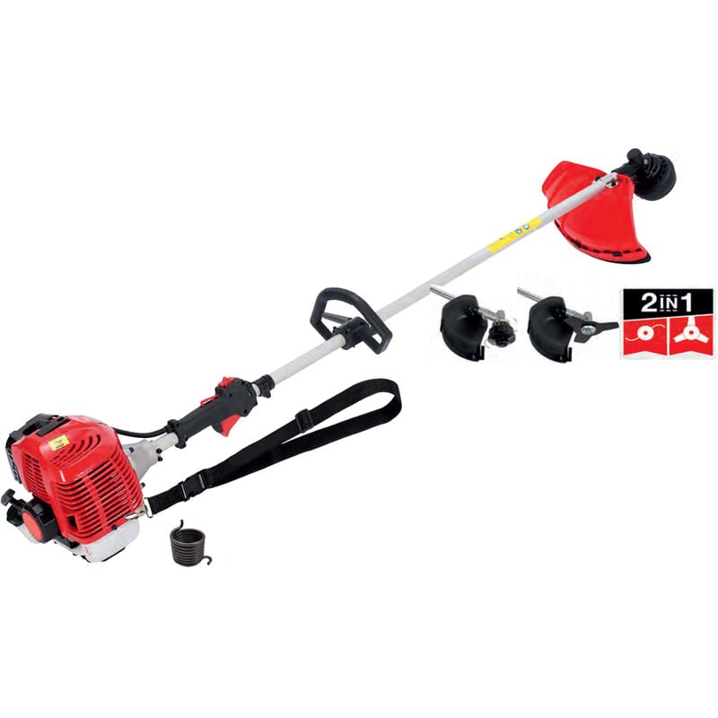 foto del prodotto decespugliatore tagliaerba tosaerba rasaerba a scoppio 2 in 1 power x hit 42,7cc