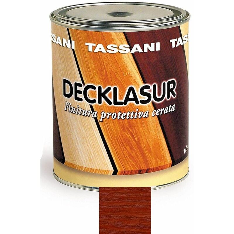 foto del prodotto decklasur finitura cerata a solvente mogano lt. 1 tassani