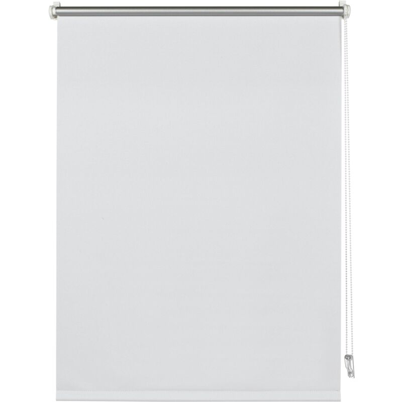 foto del prodotto deco company, 23 1026 tenda termica a rullo con morsetti o da incollare, risparmio energetico, tutte parti montaggio incluse, poliestere, bianco, 40