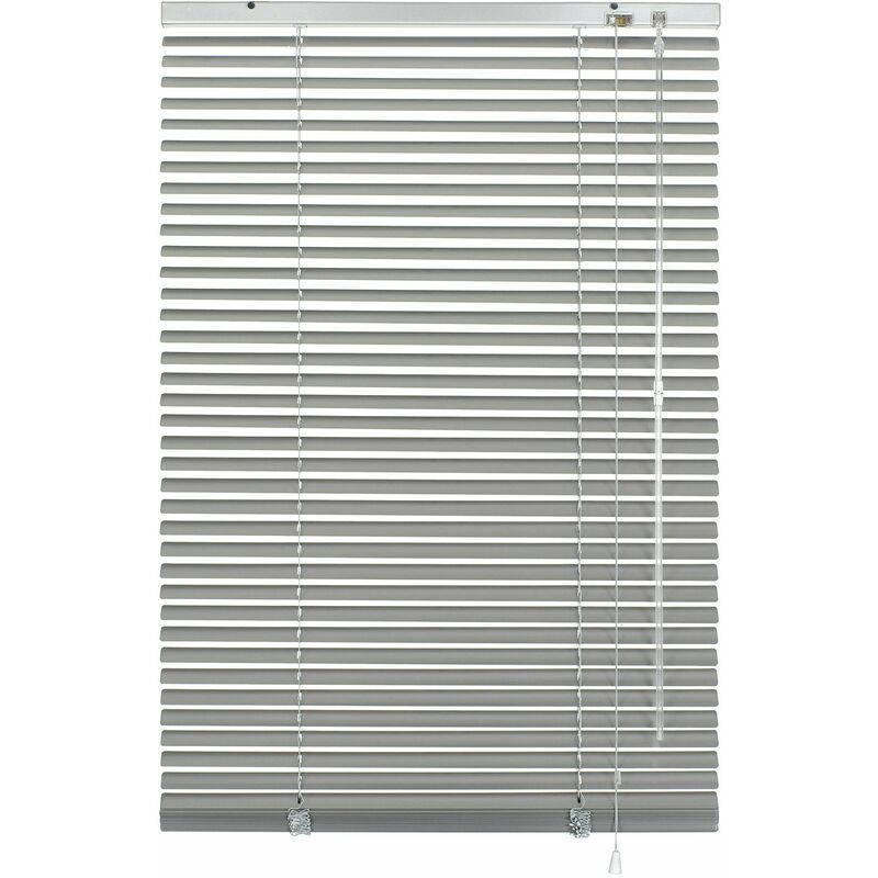 foto del prodotto deco company, 23 3057 veneziane con morsetto, alluminio, argento, 100 x 175 cm