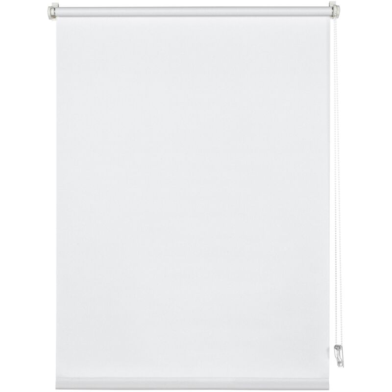 foto del prodotto deco company, tenda a rullo con morsetti, tenda per luce diurna, opaco, tutte parti montaggio incluse, morsetto singolo, bianco, 75 x 150 cm lxa ,