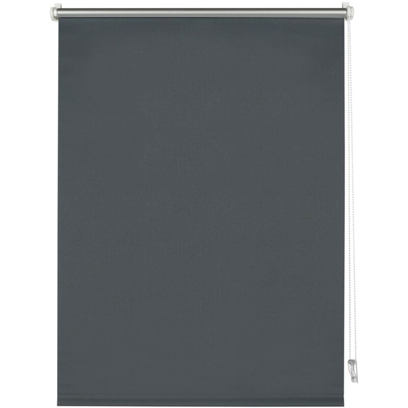 foto del prodotto deco company, tenda a rullo termica, con rivestimento termico, montaggio a incastro, altamente riflettente, risparmio energetico, oscurante, materiale di montaggio incluso, antracite, 65 x 150 cm