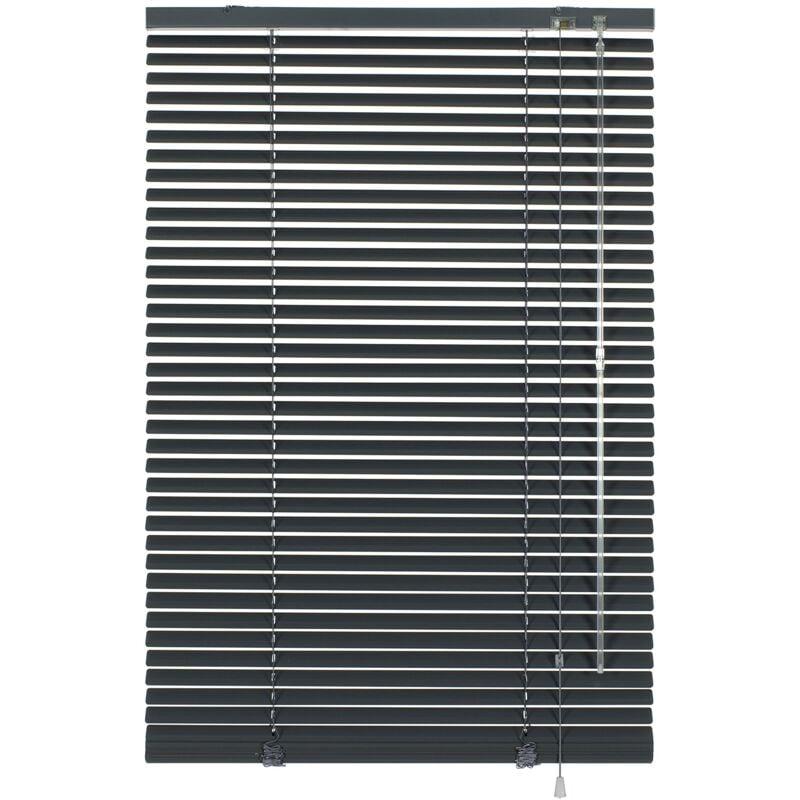 foto del prodotto deco company, veneziana in alluminio, montaggio a soffitto, grigio ardesia, 50 x 130 cm, 23 3102 