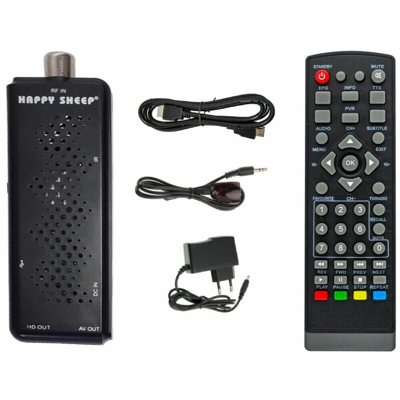 foto del prodotto decoder digitale terrestre dvb t2 hdmi stick ricevitore dvb t mpeg hevc hs 777