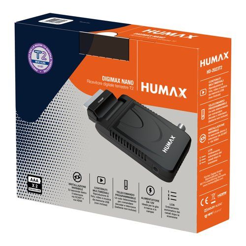 foto del prodotto decoder humax hd 2023t2 digimax nano black