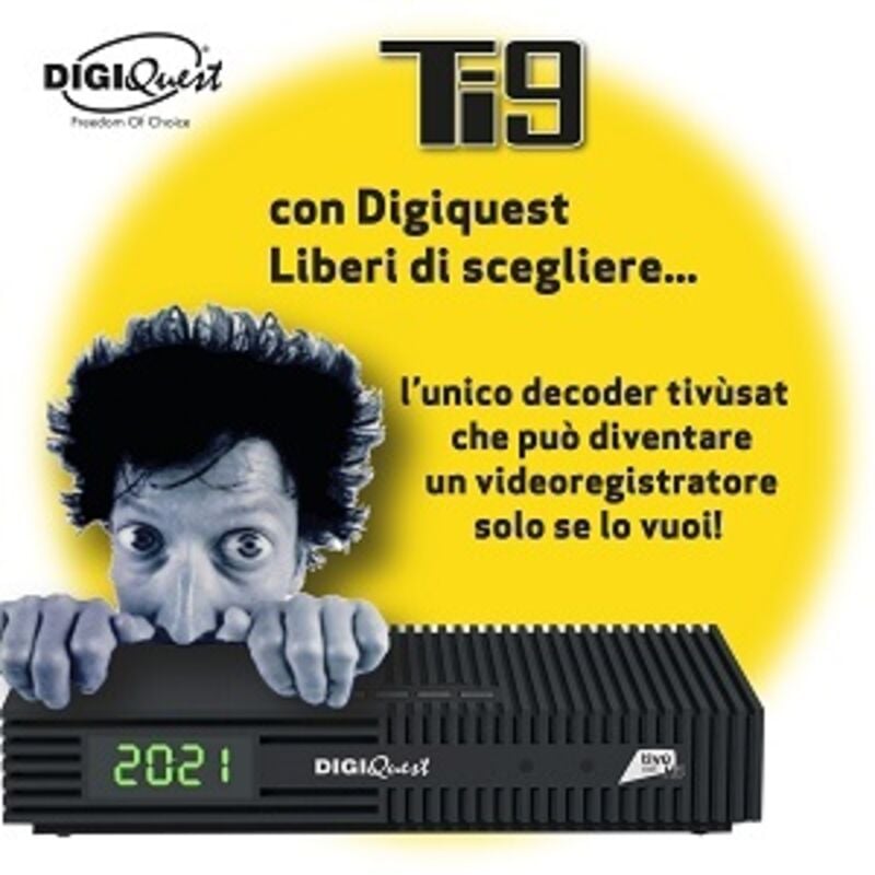 foto del prodotto decoder ricd1228 tivùsat dvb-s s2 full hd classic hevc main 10 - digiquest