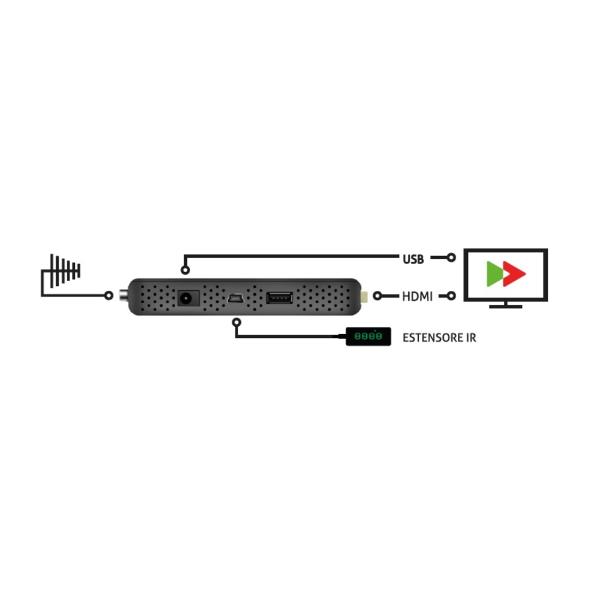 foto del prodotto decoder t2 stick hdmi