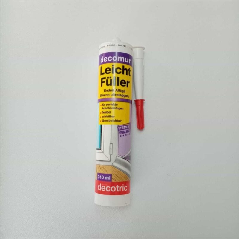 foto del prodotto decomur l10 310ml stucco bianco in cartuccia ultraleggero pronto all uso