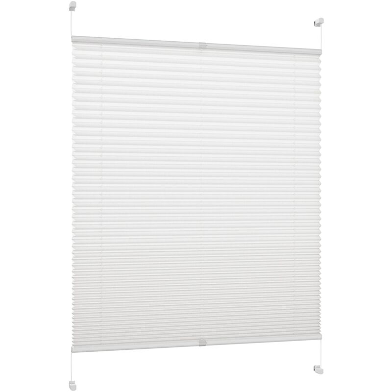 foto del prodotto decoprofi tenda plissett, tessuto, bianco, 95 cm x 130 cm bxh 