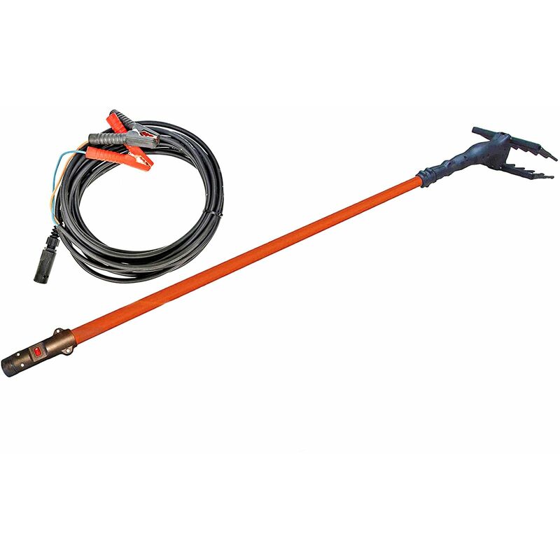foto del prodotto decor space abbacchiatore elettrico a batteria 12 volt con asta telescopica 190 280 cm