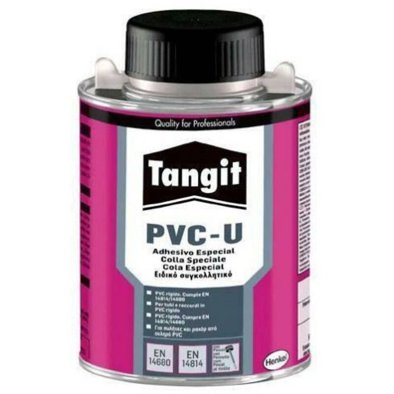 foto del prodotto decor space adesivo tangit a base di pvc disciolto in solvente ideale per giunzioni longitudinali 250 gr con pennello