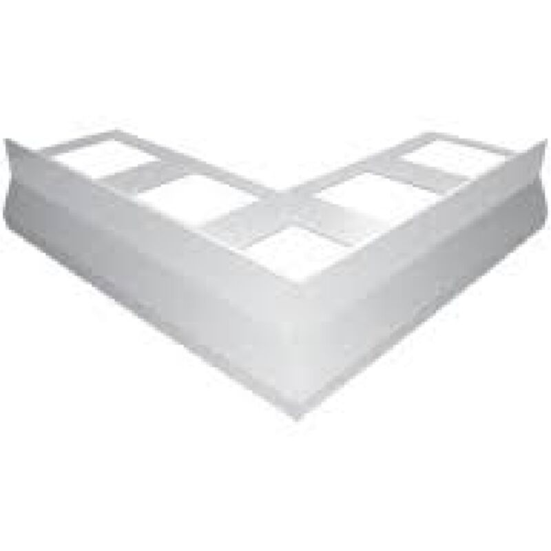 foto del prodotto decor space angolare per gocciolatoio in alluminio per balconi e terrazze esterno