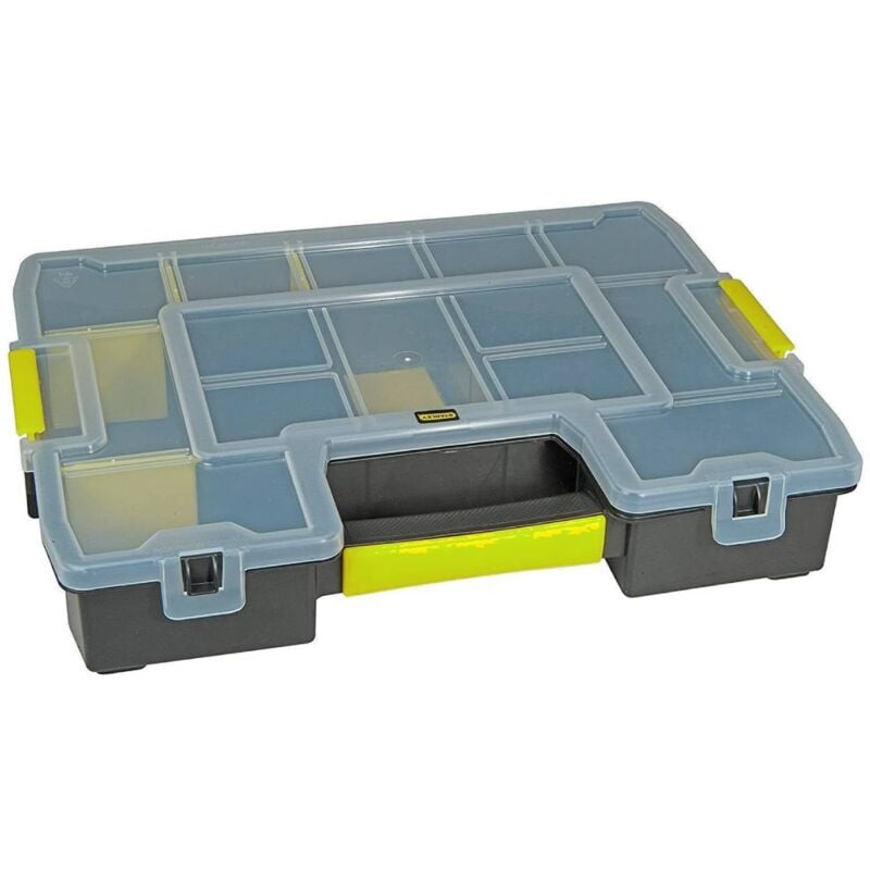foto del prodotto decor space cassetta organizer porta minuteria master junior con coperchio trasparente e divisori removibili