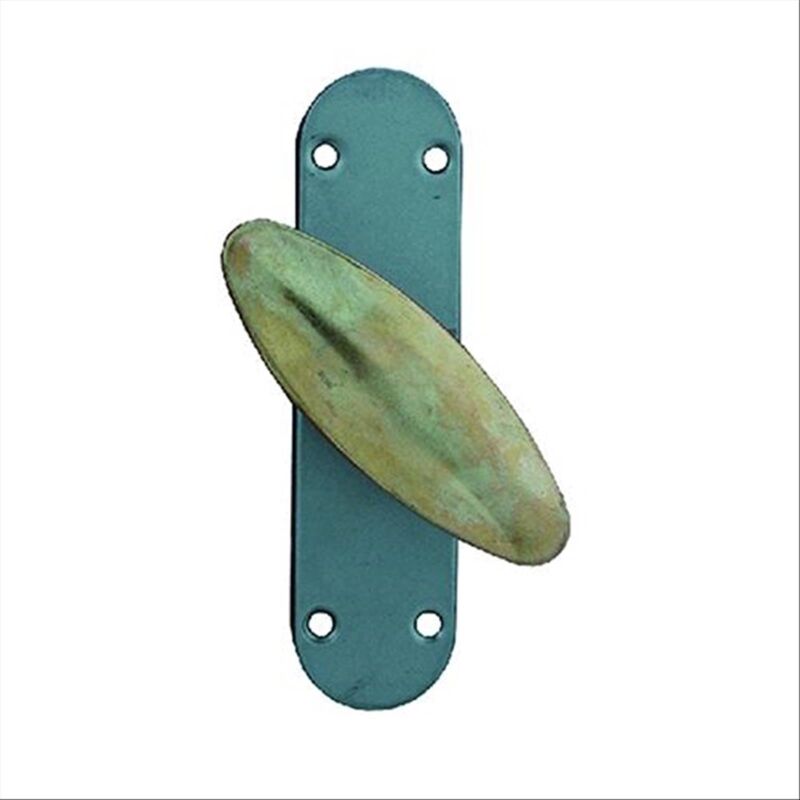 foto del prodotto decor space cremonese per infissi metallici con impugnatura in ferro ottonato 10 pezzi