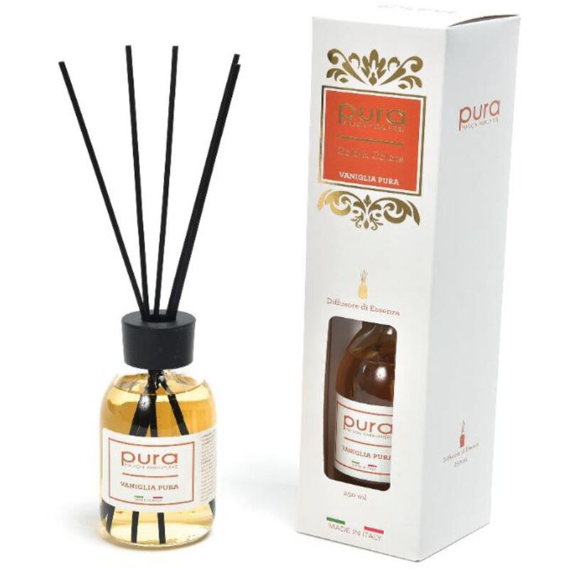 foto del prodotto decor space diffusore di essenza linea gold con bacchetti in cotone profumatore per ambienti da 250 ml lavanda e fiori selvatici