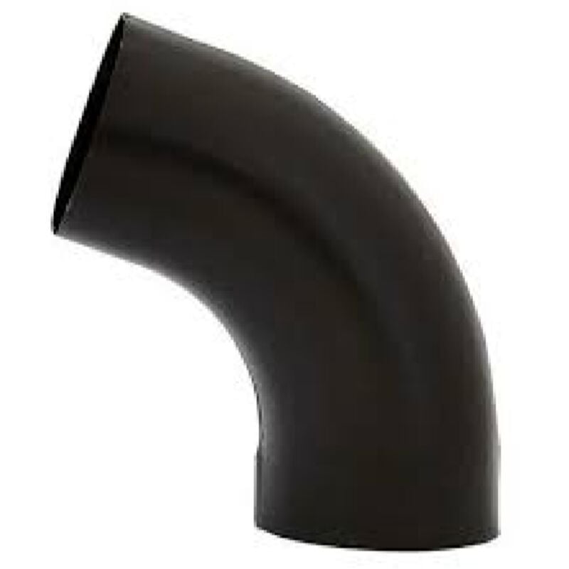 foto del prodotto decor space gomito pluviale tondo color nero in lamiera 80 90 