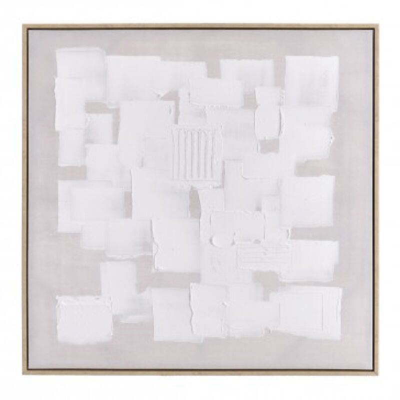 foto del prodotto decor space quadro texture dipinto a mano su tela, cornice in mdf