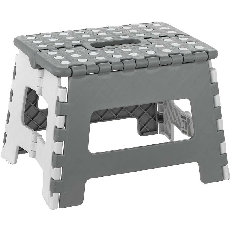 foto del prodotto decor space sgabello richiudibile in plastica resistente con portata massima di 120 kg