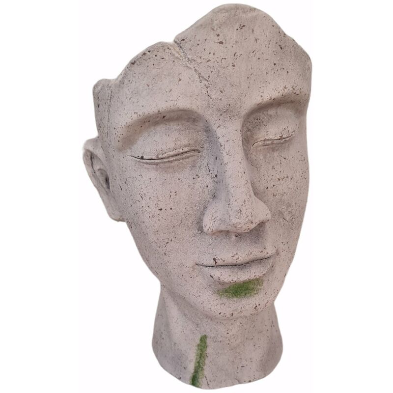 foto del prodotto decor space statua decorativa classic testa con vaso da giardino per veranda in magnesia