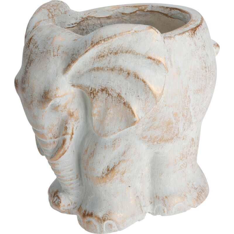 foto del prodotto decor space statua decorativa in poliresina elefante porta vaso da esterno per giardino
