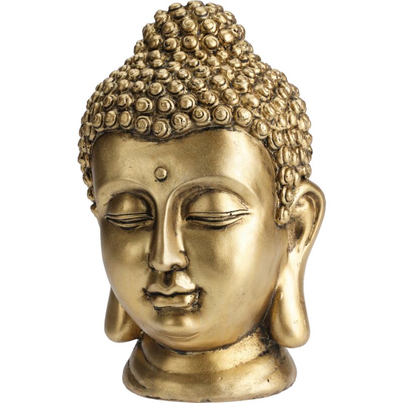 foto del prodotto decor space statua decorativa in poliresina testa buddha per veranda e giardino h 23 cm cemento