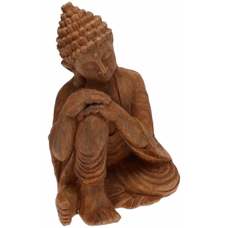 foto del prodotto decor space statua decorativa in resina buddha dormiente per veranda e giardino h 37,5 cm
