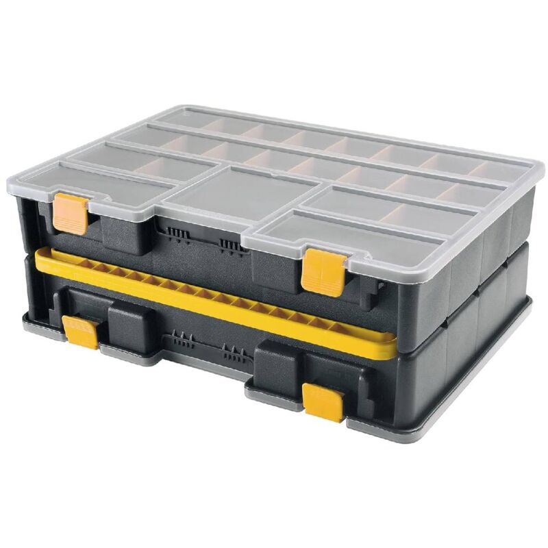 foto del prodotto decor space valigetta portaminuteria art.4600 a doppio fondo e formato da 46 scomparti 44 x 32 x 16 cm