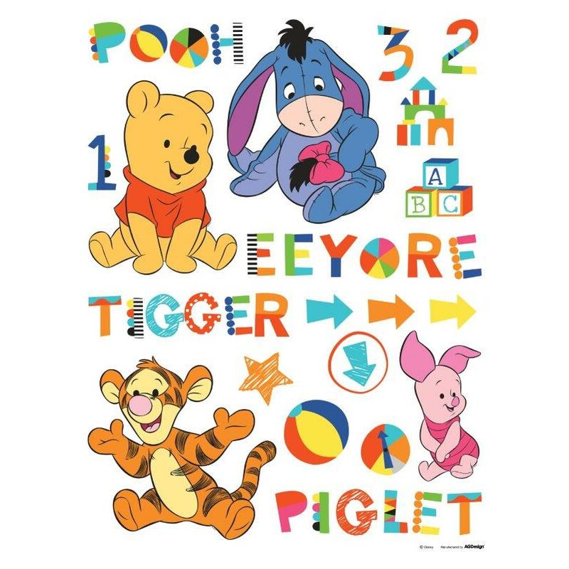 foto del prodotto decorazione adesiva baby pooh disney 65x85cm