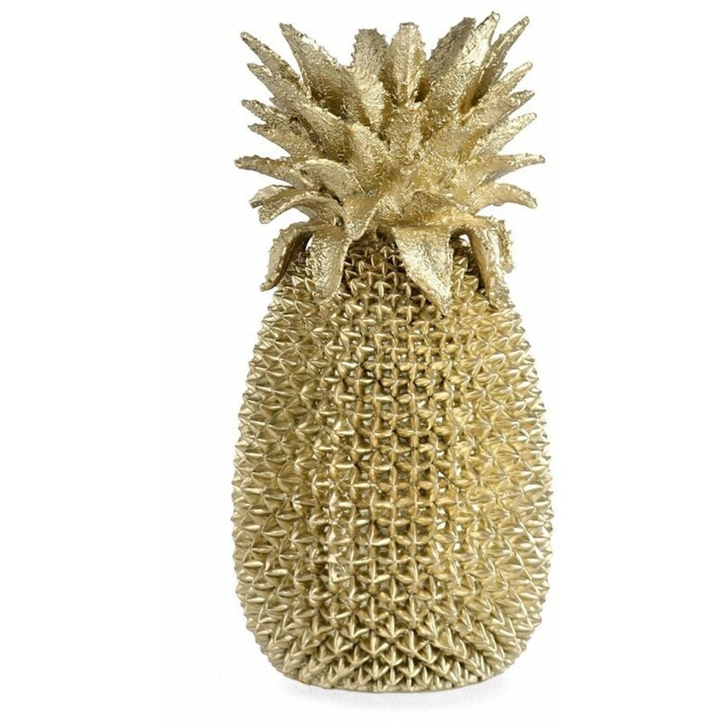 foto del prodotto decorazione ananas surabaya in poliresina, resistente all acqua, per interno oro 30 cm