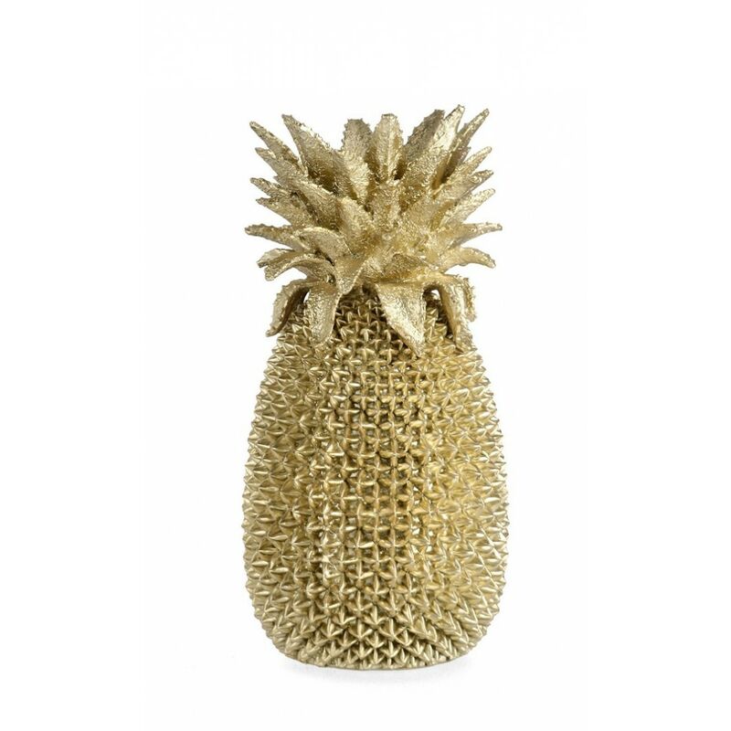 foto del prodotto decorazione ananas surabaya oro h49,5 - rashid