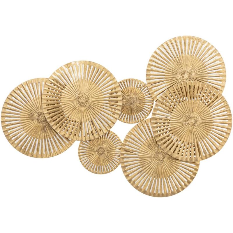 foto del prodotto decorazione da parete alexa in metallo dorato 99x71cm atmosphera cr ateur d int rieur