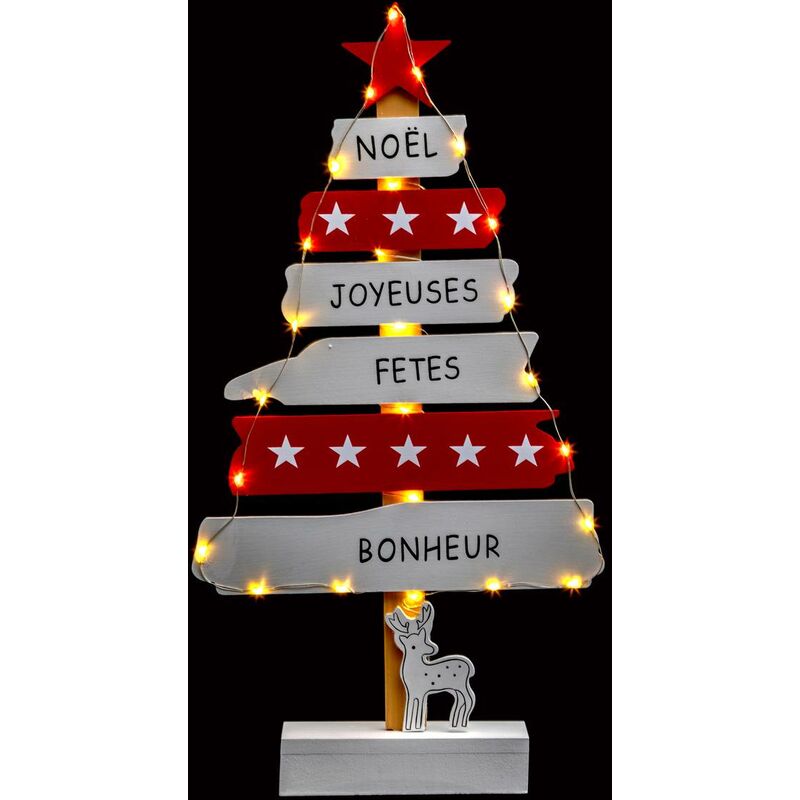 foto del prodotto decorazione interna in legno di abete a led feeric lights christmas
